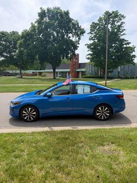 Blue 2025 Nissan Sentra SV