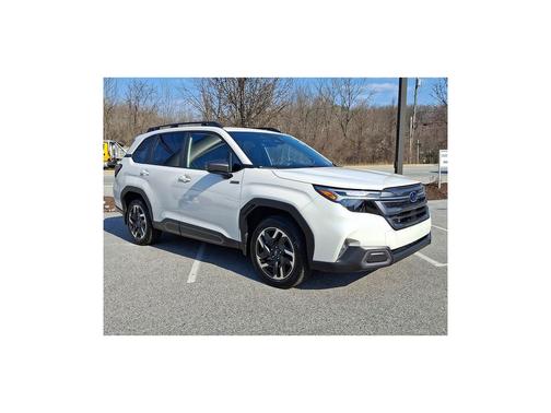 Crystal White Pearl 2025 Subaru Forester Hybrid Limited
