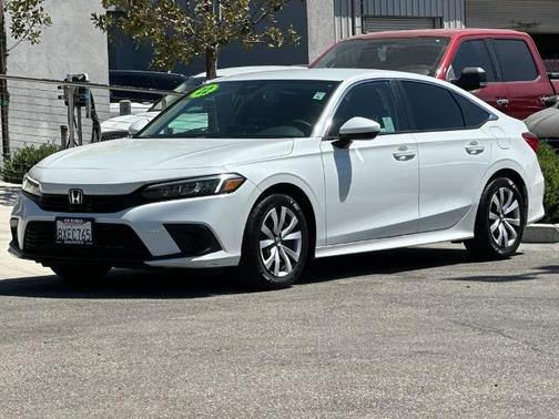 Platinum White Pearl 2022 Honda Civic LX