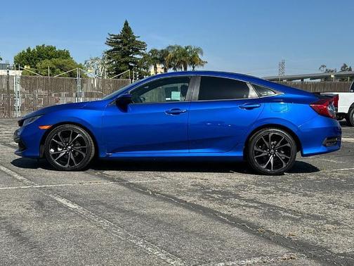 Aegean Blue 2019 Honda Civic SPORT