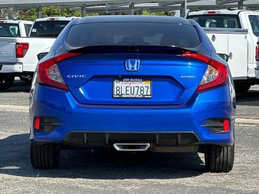 Aegean Blue 2019 Honda Civic SPORT