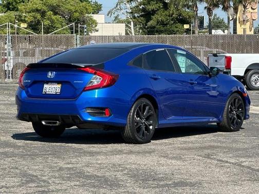 Aegean Blue 2019 Honda Civic SPORT