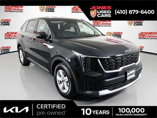 Ebony Black 2025 Kia Sorento LX