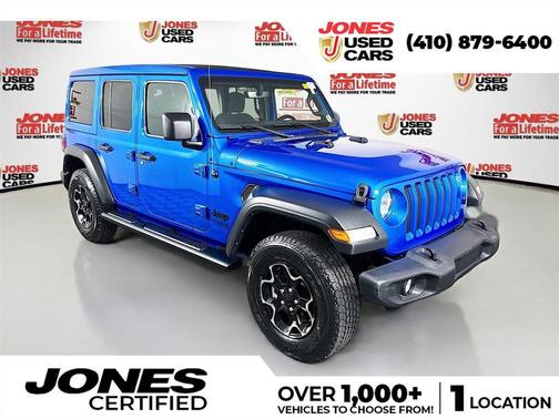 Hydro Blue Pearlcoat 2021 Jeep Wrangler Unlimited Sport