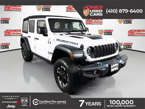 Bright White Clearcoat 2024 Jeep Wrangler 4xe Rubicon