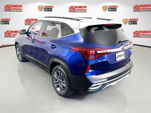 Dark Ocean Blue/White Roof 2021 Kia Seltos S