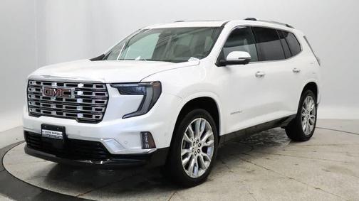 White Frost Tricoat 2025 GMC Acadia Denali