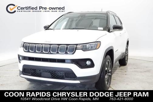 Bright White Clearcoat 2022 Jeep Compass Limited