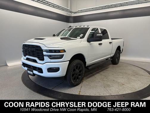 Bright White Clearcoat 2026 RAM 2500 Black Express Crew Cab 4x4 6'4' Box