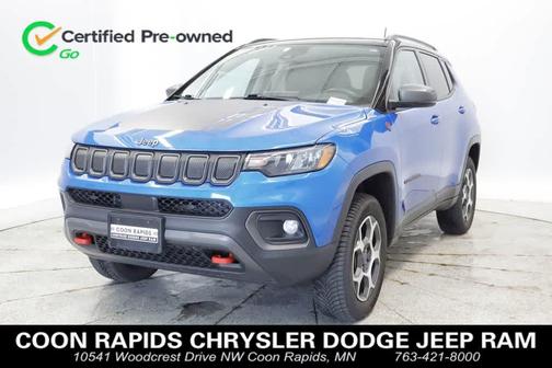 Laser Blue Pearlcoat 2022 Jeep Compass Trailhawk