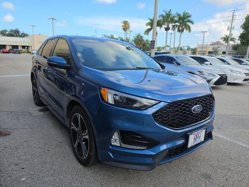 Blue Metallic 2019 Ford Edge ST