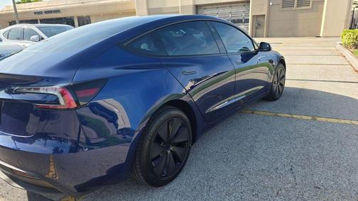 Blue 2025 Tesla Model 3 Long Range