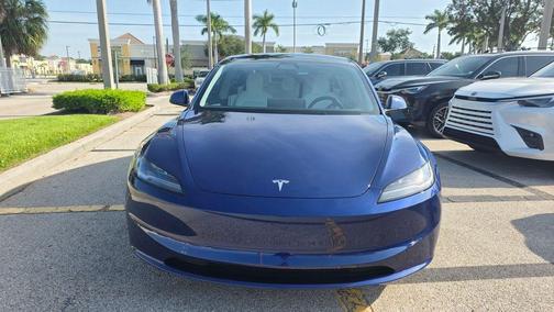 Blue 2025 Tesla Model 3 Long Range