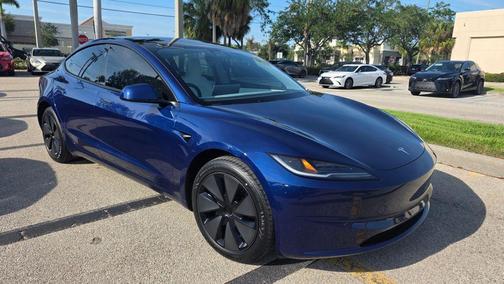 Blue 2025 Tesla Model 3 Long Range