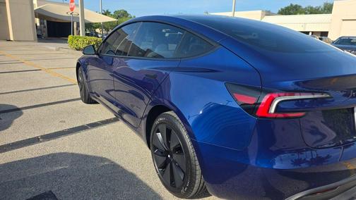 Blue 2025 Tesla Model 3 Long Range