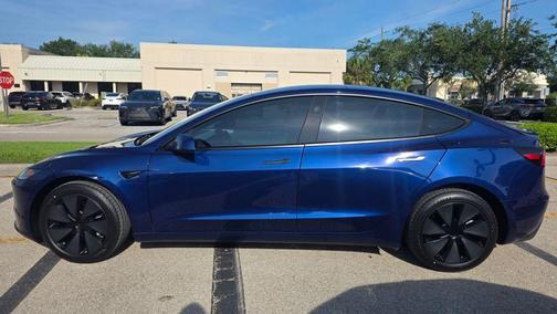 Blue 2025 Tesla Model 3 Long Range