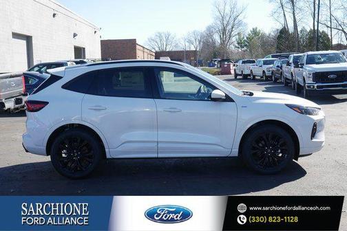 star white metallic tri-coat 2026 Ford Escape ST-Line Elite