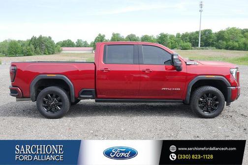 Volcanic Red Tintcoat 2025 GMC Sierra 2500 AT4
