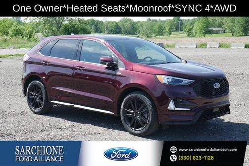 Burgundy Velvet Metallic Tinted Clearcoat 2023 Ford Edge ST Line