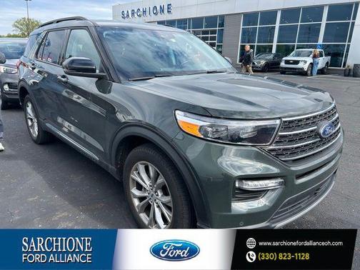 Forged Green Metallic 2024 Ford Explorer XLT