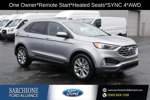 Iconic Silver Metallic 2023 Ford Edge Titanium