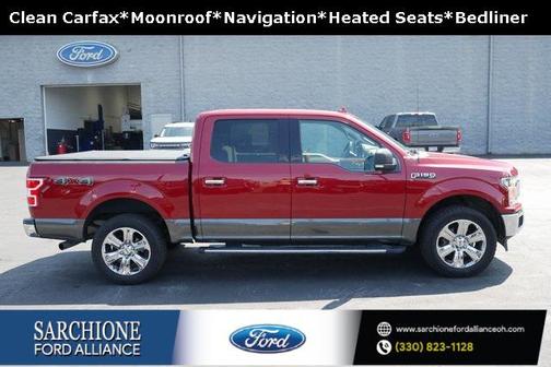 Red 2018 Ford F-150 XLT
