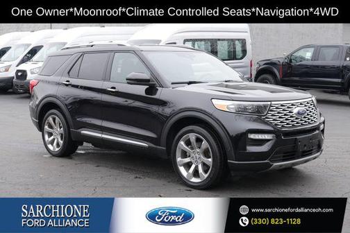Agate Black Metallic 2020 Ford Explorer Platinum