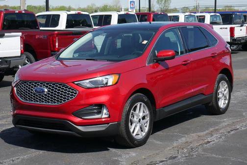 Rapid Red Metallic Tinted Clearcoat 2024 Ford Edge SEL
