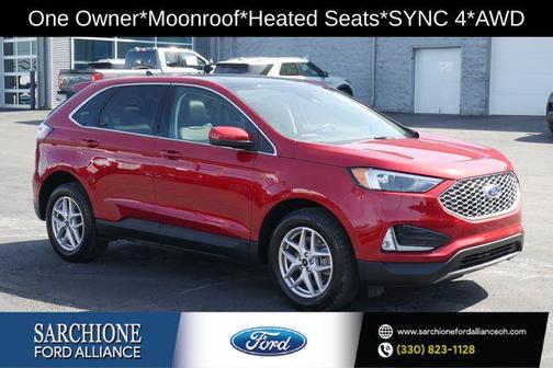 Rapid Red Metallic Tinted Clearcoat 2024 Ford Edge SEL