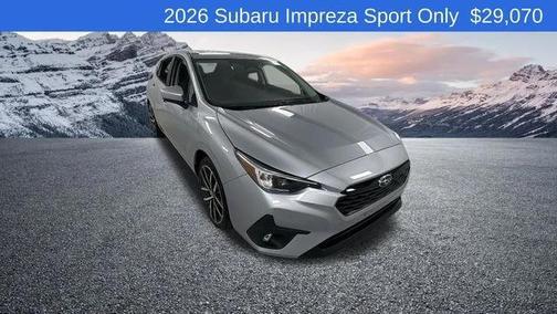 Ice Silver Metallic 2026 Subaru Impreza Sport