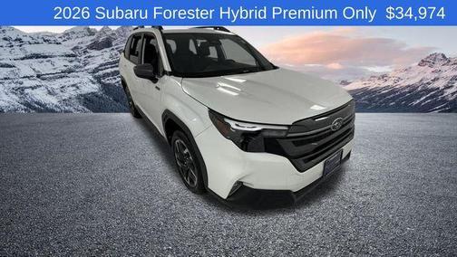 Crystal White Pearl 2026 Subaru Forester Hybrid Premium