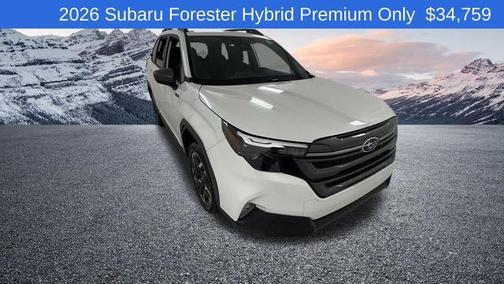 Crystal White Pearl 2026 Subaru Forester Hybrid Premium