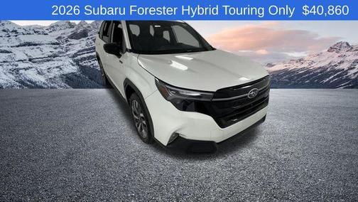 Crystal White Pearl 2026 Subaru Forester Hybrid Touring