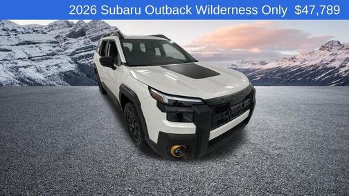 Crystal White Pearl 2026 Subaru Outback Wilderness