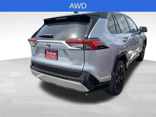 Silver Sky Metallic/Midnight Black Metallic 2024 Toyota RAV4 Hybrid SE
