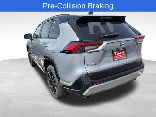 Silver Sky Metallic/Midnight Black Metallic 2024 Toyota RAV4 Hybrid SE