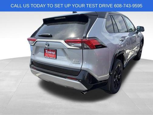 Silver Sky Metallic/Midnight Black Metallic 2024 Toyota RAV4 Hybrid SE