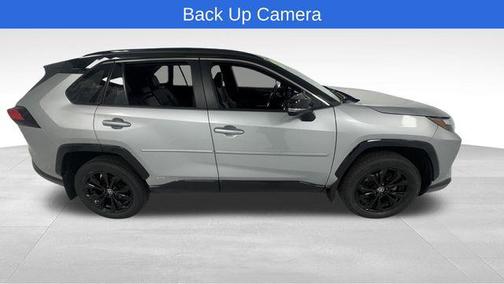 Silver Sky Metallic/Midnight Black Metallic 2024 Toyota RAV4 Hybrid SE