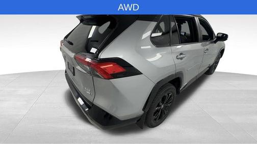 Silver Sky Metallic/Midnight Black Metallic 2024 Toyota RAV4 Hybrid SE