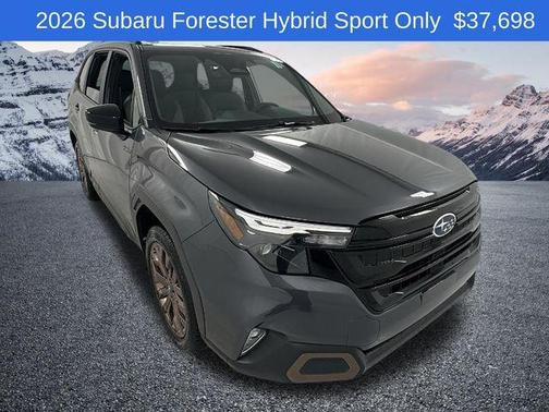 Gray 2026 Subaru Forester Hybrid Sport