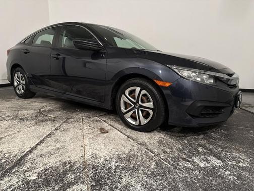 Aegean Blue Metallic 2018 Honda Civic LX
