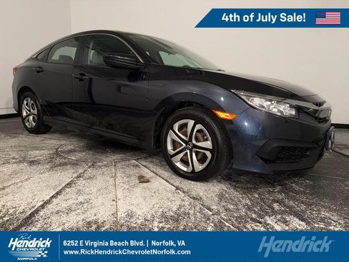 Aegean Blue Metallic 2018 Honda Civic LX