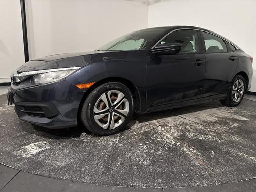 Aegean Blue Metallic 2018 Honda Civic LX