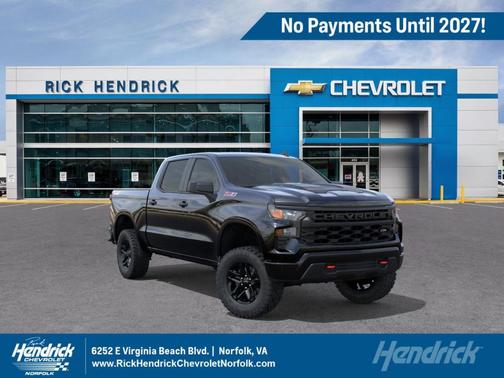 Black 2026 Chevrolet Silverado 1500 Custom Trail Boss