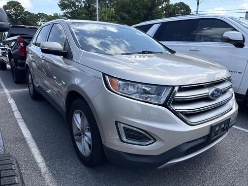 White Gold 2018 Ford Edge SEL