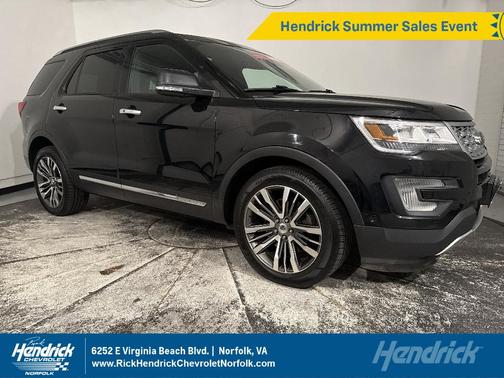 Shadow Black 2017 Ford Explorer Platinum