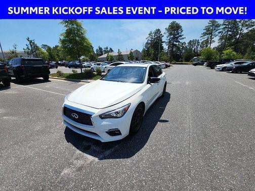 Pure White 2020 INFINITI Q50 3.0t LUXE