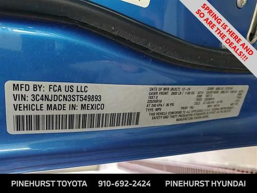 Hydro Blue Pearlcoat 2025 Jeep Compass Limited