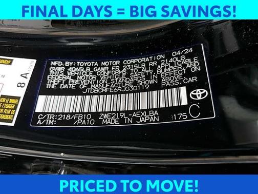 2024 Toyota Corolla Hybrid LE