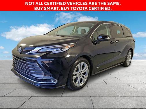 Midnight Black Metallic 2021 Toyota Sienna Platinum 7 Passenger